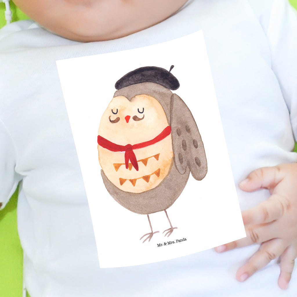 Organic Baby Shirt Eule Französisch Baby T-Shirt, Jungen Baby T-Shirt, Mädchen Baby T-Shirt, Shirt, Eule, Eulen, Eule Deko, Owl, hibou, La vie est belle, das Leben ist schön, Spruch schön, Spruch Französisch, Frankreich