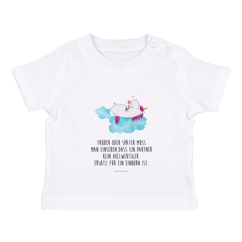 Organic Baby Shirt Einhorn verliebt auf Wolke Baby T-Shirt, Jungen Baby T-Shirt, Mädchen Baby T-Shirt, Shirt, Einhorn, Einhörner, Einhorn Deko, Pegasus, Unicorn, verliebt, Liebe, Liebesbeweis, Freundin, Wolke