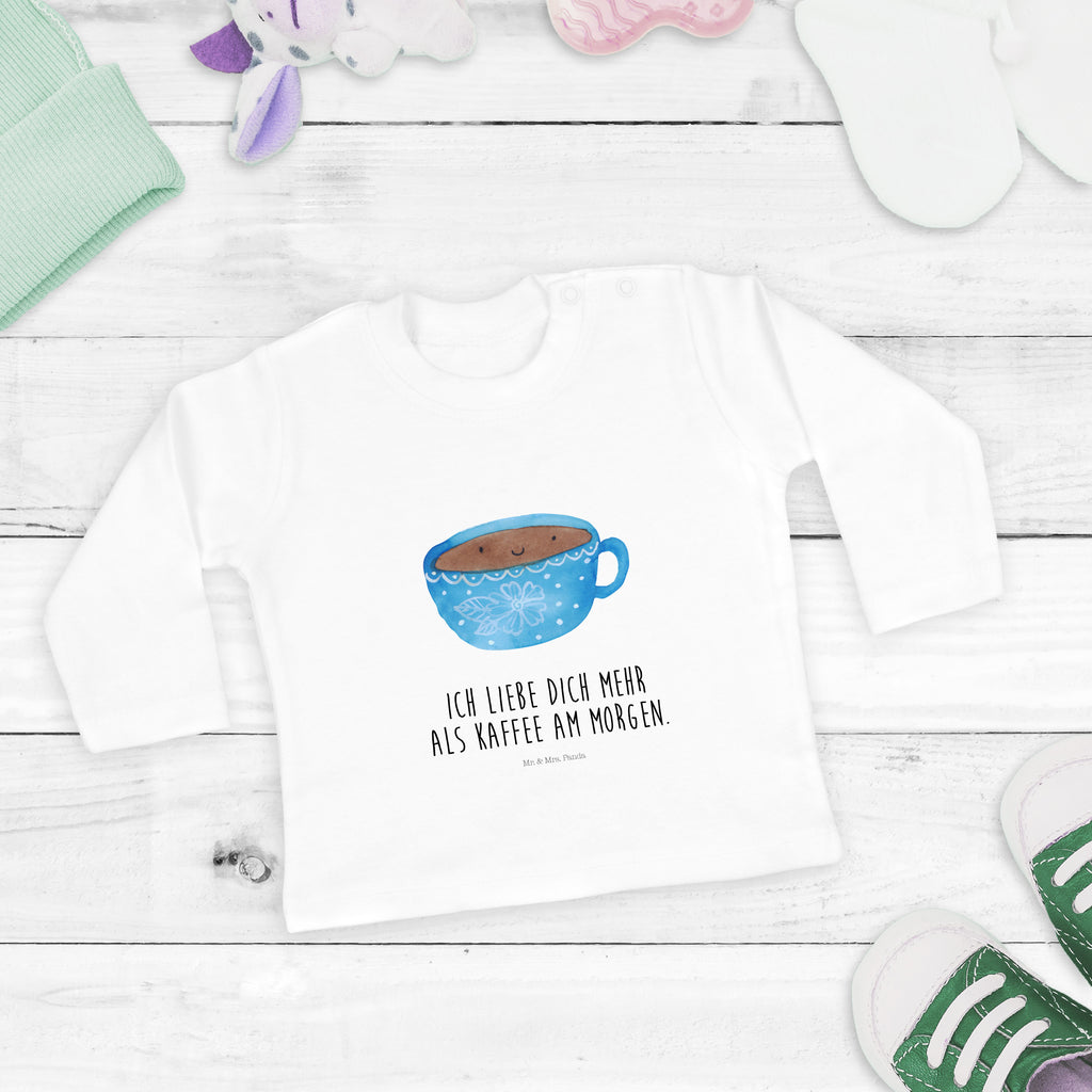 6-12 Monate Baby Longsleeve Kaffee Tasse Mädchen, Jungen, Baby, Longsleeve, Langarm, Bio, Kleidung, uni, Langarmshirt, Tiermotive, Gute Laune, lustige Sprüche, Tiere, Kaffee, Tasse, Liebe, Geschmack, Genuss, Glücklich