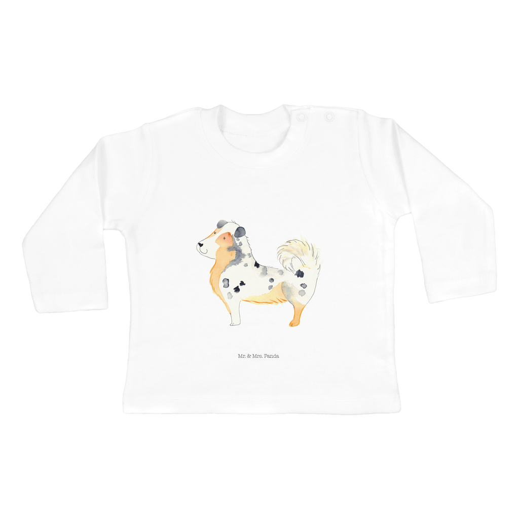 6-12 Monate Baby Longsleeve Australien Shepherd Mädchen, Jungen, Baby, Longsleeve, Langarm, Bio, Kleidung, uni, Langarmshirt, Hund, Hundemotiv, Haustier, Hunderasse, Tierliebhaber, Hundebesitzer, Sprüche, Australien Shepherd, Shepherd, Hundeliebe, Familienhund, Spruch