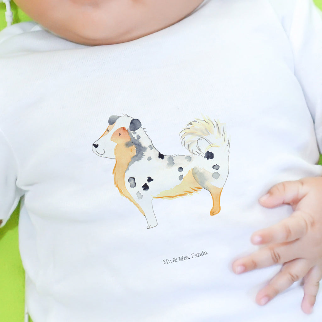 6-12 Monate Baby Longsleeve Australien Shepherd Mädchen, Jungen, Baby, Longsleeve, Langarm, Bio, Kleidung, uni, Langarmshirt, Hund, Hundemotiv, Haustier, Hunderasse, Tierliebhaber, Hundebesitzer, Sprüche, Australien Shepherd, Shepherd, Hundeliebe, Familienhund, Spruch