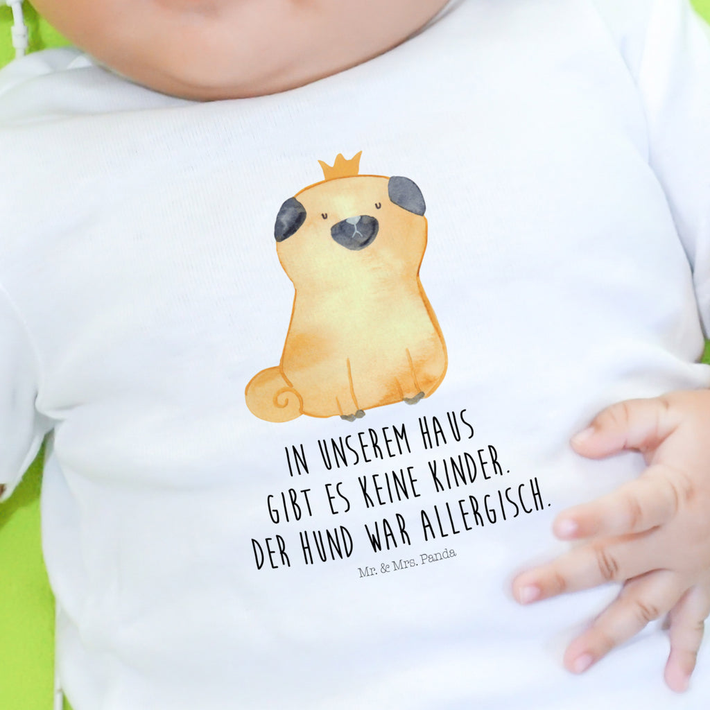 6-12 Monate Baby Longsleeve Mops Krone Mädchen, Jungen, Baby, Longsleeve, Langarm, Bio, Kleidung, uni, Langarmshirt, Hund, Hundemotiv, Haustier, Hunderasse, Tierliebhaber, Hundebesitzer, Sprüche, Mops, allergisch, kinderlos, Hausregel, Hundebesitzer. Spruch, lustig
