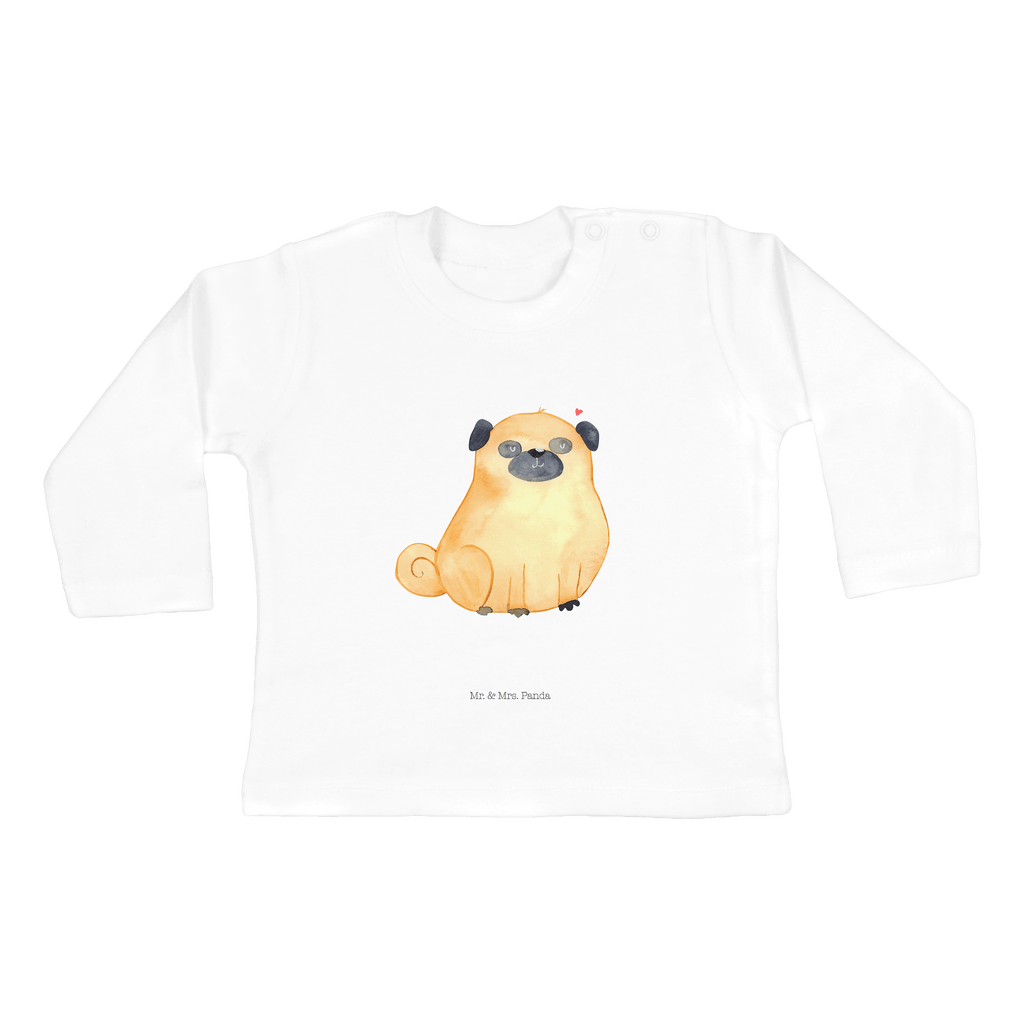 12-18 Monate Baby Longsleeve Mops Mädchen, Jungen, Baby, Langarm, Bio, Kleidung, Hund, Hundemotiv, Haustier, Hunderasse, Tierliebhaber, Hundebesitzer, Sprüche, Mops, Liebe, Hundeliebe