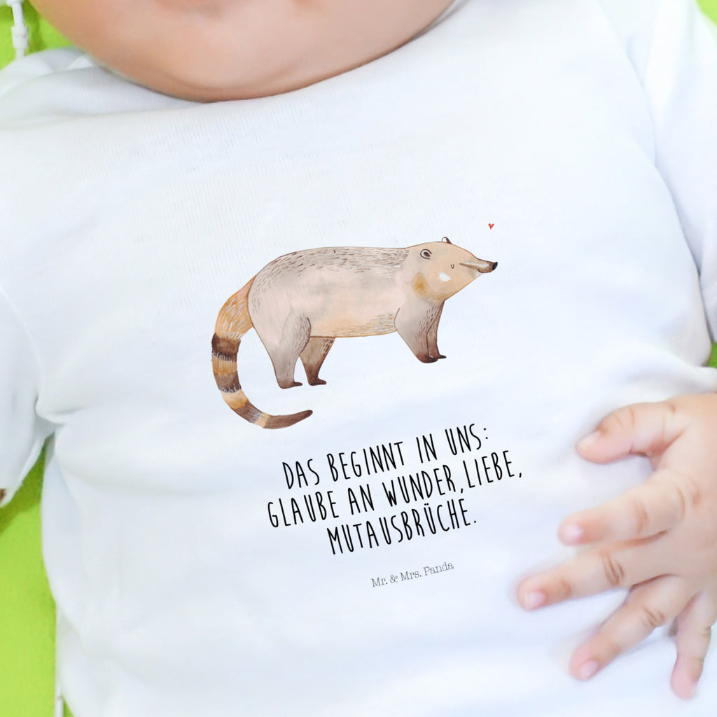 12-18 Monate Baby Longsleeve Nasenbaer Mädchen, Jungen, Baby, Langarm, Bio, Kleidung, Tiermotive, Gute Laune, lustige Sprüche, Tiere, Nasenbär, Nasenbären, Rüsselbär, Bär