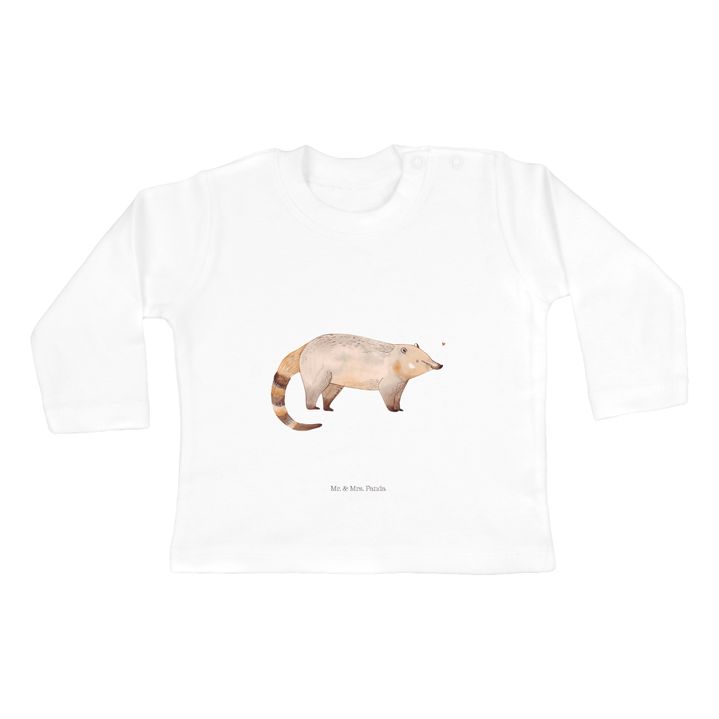 12-18 Monate Baby Longsleeve Nasenbaer Mädchen, Jungen, Baby, Langarm, Bio, Kleidung, Tiermotive, Gute Laune, lustige Sprüche, Tiere, Nasenbär, Nasenbären, Rüsselbär, Bär
