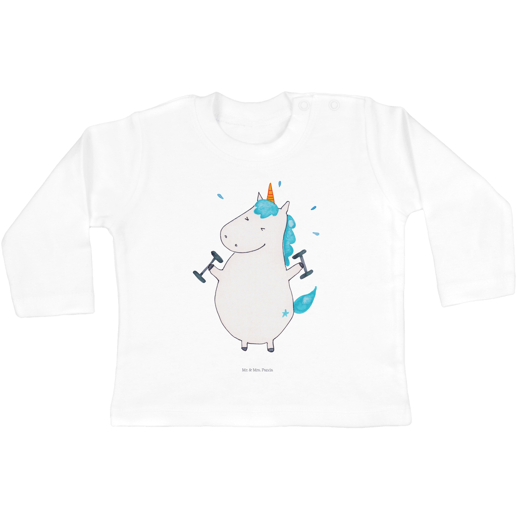 3-6 Monate Baby Longsleeve Einhorn Fitness Mädchen, Jungen, Baby, Langarm, Bio, Kleidung, Einhorn, Einhörner, Einhorn Deko, Pegasus, Unicorn, Gym, Fitness, Fitnessstudio, Diät, Abnehmen, Sport, Pumpen, Geräte, Sixpack