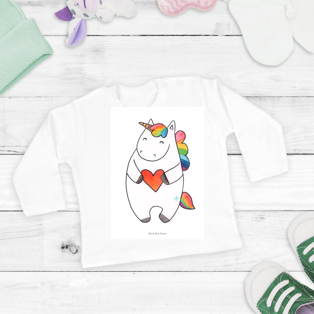 3-6 Monate Baby Longsleeve Einhorn Herz Mädchen, Jungen, Baby, Langarm, Bio, Kleidung, Einhorn, Einhörner, Einhorn Deko, Pegasus, Unicorn, Herz, schlimm, böse, witzig, lustig, Freundin, anders, bunt