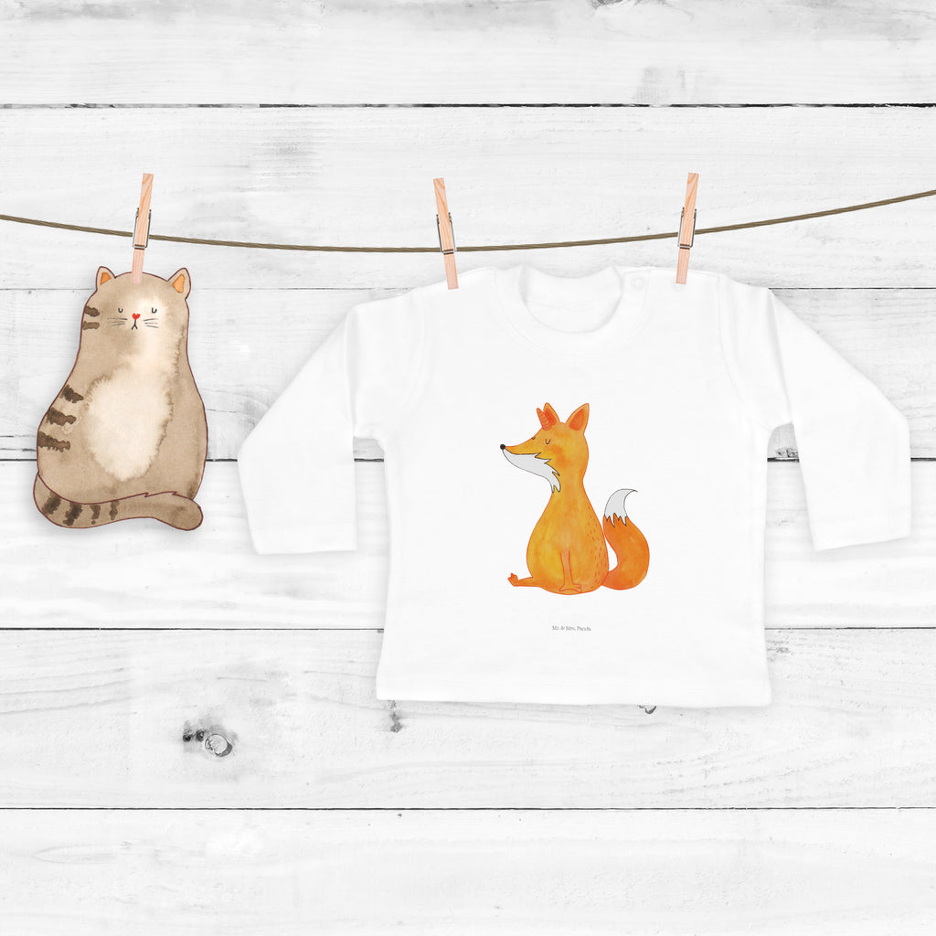 3-6 Monate Baby Longsleeve Fuchshörnchen Mädchen, Jungen, Baby, Langarm, Bio, Kleidung, Einhorn, Einhörner, Einhorn Deko, Pegasus, Unicorn, Fuchs, Unicorns, Fuchshörnchen, Fuchshorn, Foxycorn, Füchse