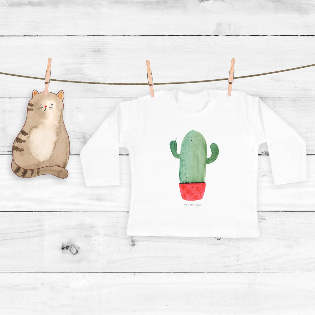 6-12 Monate Baby Longsleeve Kaktus wütend Mädchen, Jungen, Baby, Longsleeve, Langarm, Bio, Kleidung, uni, Langarmshirt, Kaktus, Kakteen, ärgern, Büro, Schule, Büroalltag, Chefin, Kollege, Kollegin, wütend