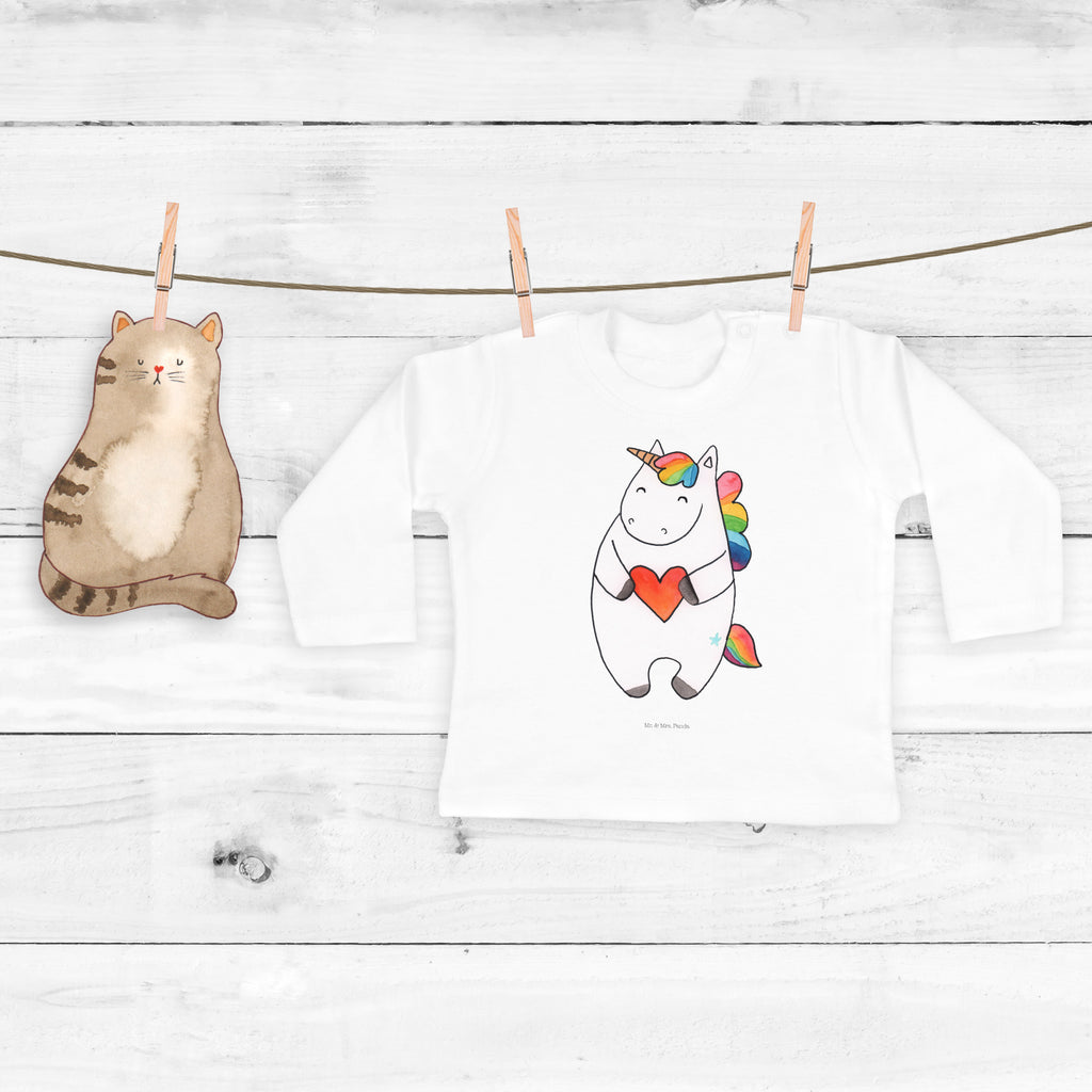 12-18 Monate Baby Longsleeve Einhorn Herz