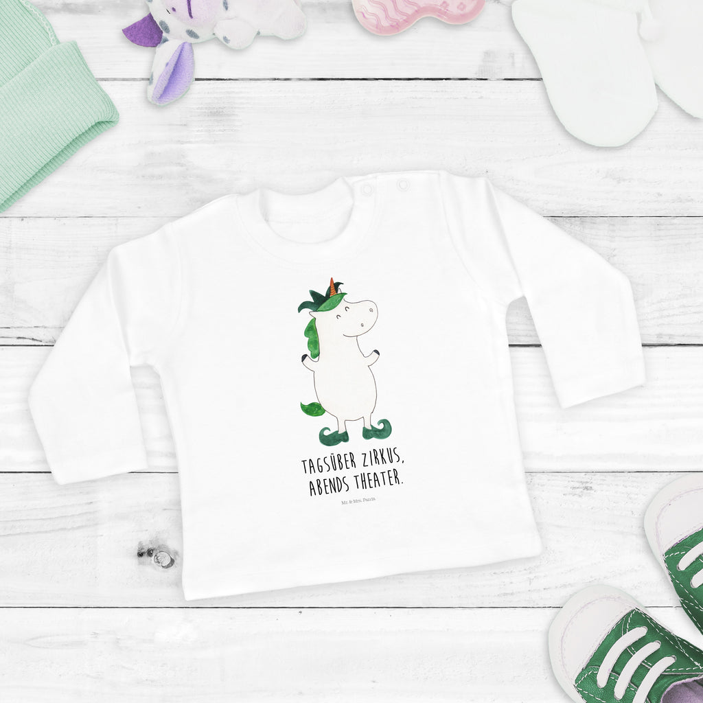 6-12 Monate Baby Longsleeve Einhorn Joker Mädchen, Jungen, Baby, Longsleeve, Langarm, Bio, Kleidung, uni, Langarmshirt, Einhorn, Einhörner, Einhorn Deko, Pegasus, Unicorn, Hofnarr, Kasper, Gaukler, Mittelalter