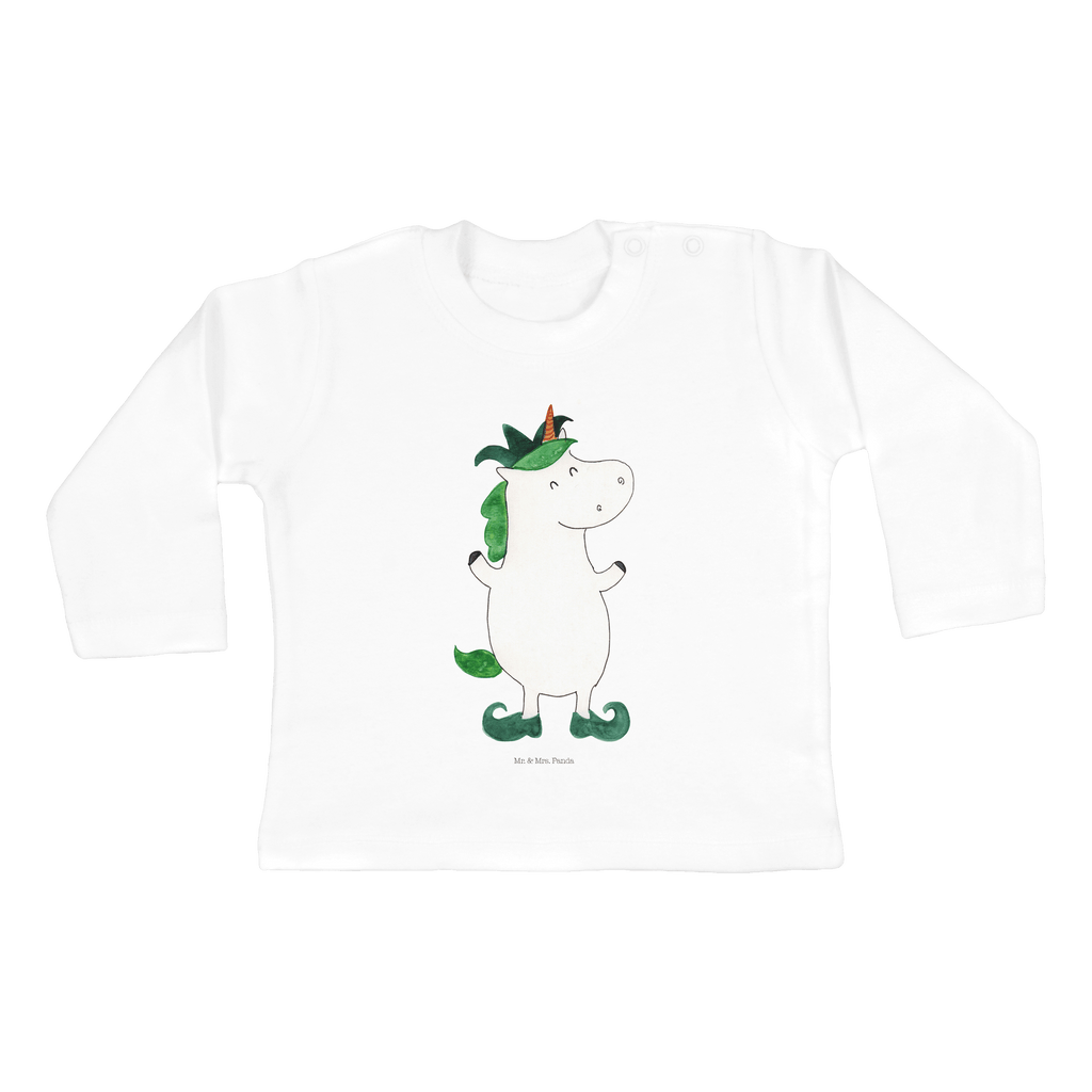 6-12 Monate Baby Longsleeve Einhorn Joker Mädchen, Jungen, Baby, Longsleeve, Langarm, Bio, Kleidung, uni, Langarmshirt, Einhorn, Einhörner, Einhorn Deko, Pegasus, Unicorn, Hofnarr, Kasper, Gaukler, Mittelalter