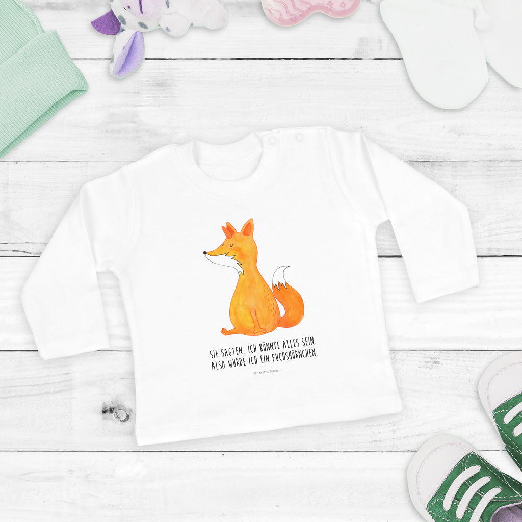 6-12 Monate Baby Longsleeve Fuchshörnchen Wunsch Mädchen, Jungen, Baby, Longsleeve, Langarm, Bio, Kleidung, uni, Langarmshirt, Einhorn, Einhörner, Einhorn Deko, Pegasus, Unicorn, Fuchs, Unicorns, Fuchshörnchen, Fuchshorn, Foxycorn, Füchse