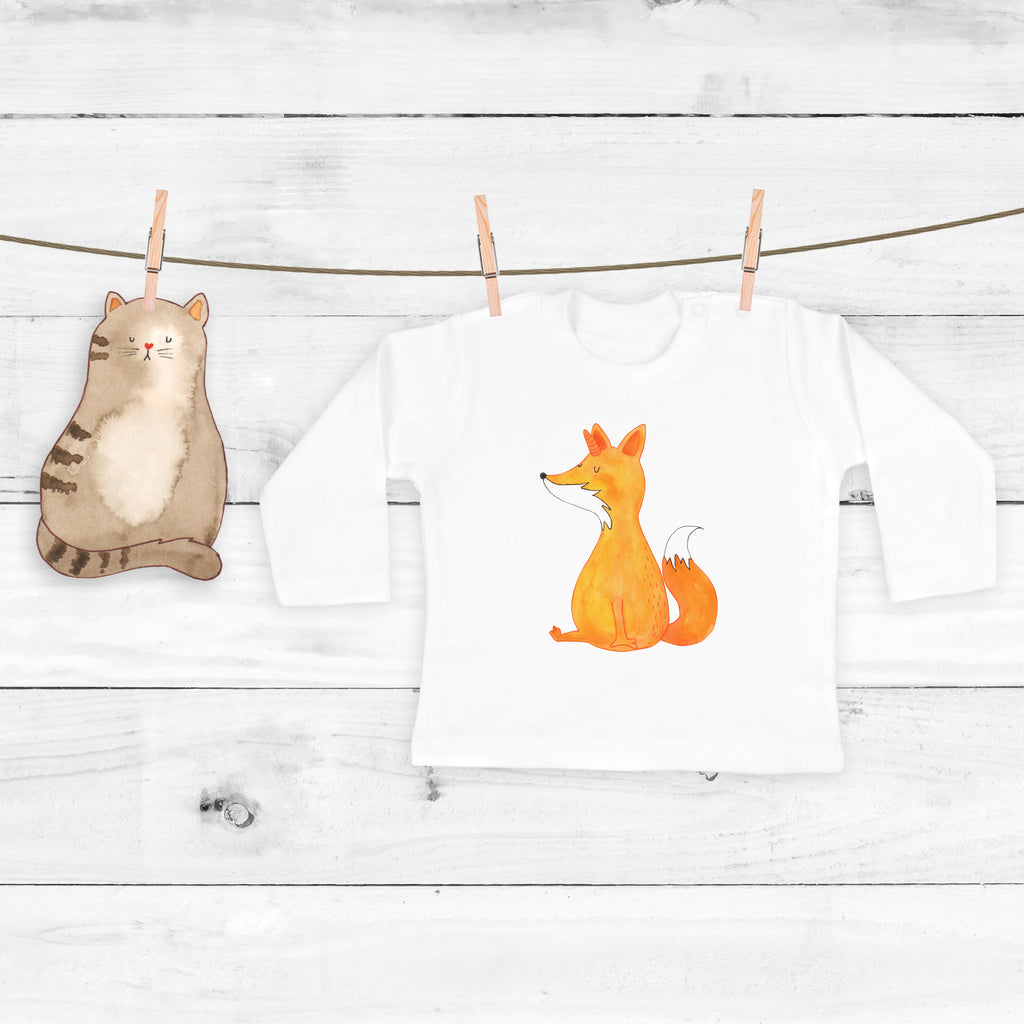 6-12 Monate Baby Longsleeve Fuchshörnchen Wunsch Mädchen, Jungen, Baby, Longsleeve, Langarm, Bio, Kleidung, uni, Langarmshirt, Einhorn, Einhörner, Einhorn Deko, Pegasus, Unicorn, Fuchs, Unicorns, Fuchshörnchen, Fuchshorn, Foxycorn, Füchse