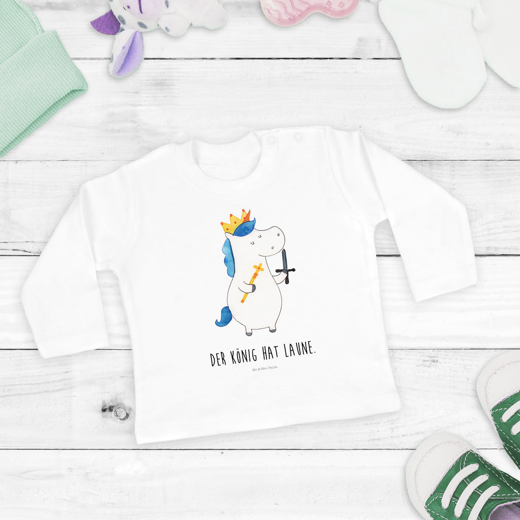 12-18 Monate Baby Longsleeve Einhorn König mit Schwert Mädchen, Jungen, Baby, Langarm, Bio, Kleidung, Einhorn, Einhörner, Einhorn Deko, Pegasus, Unicorn, König, Ritter, Mittelalter