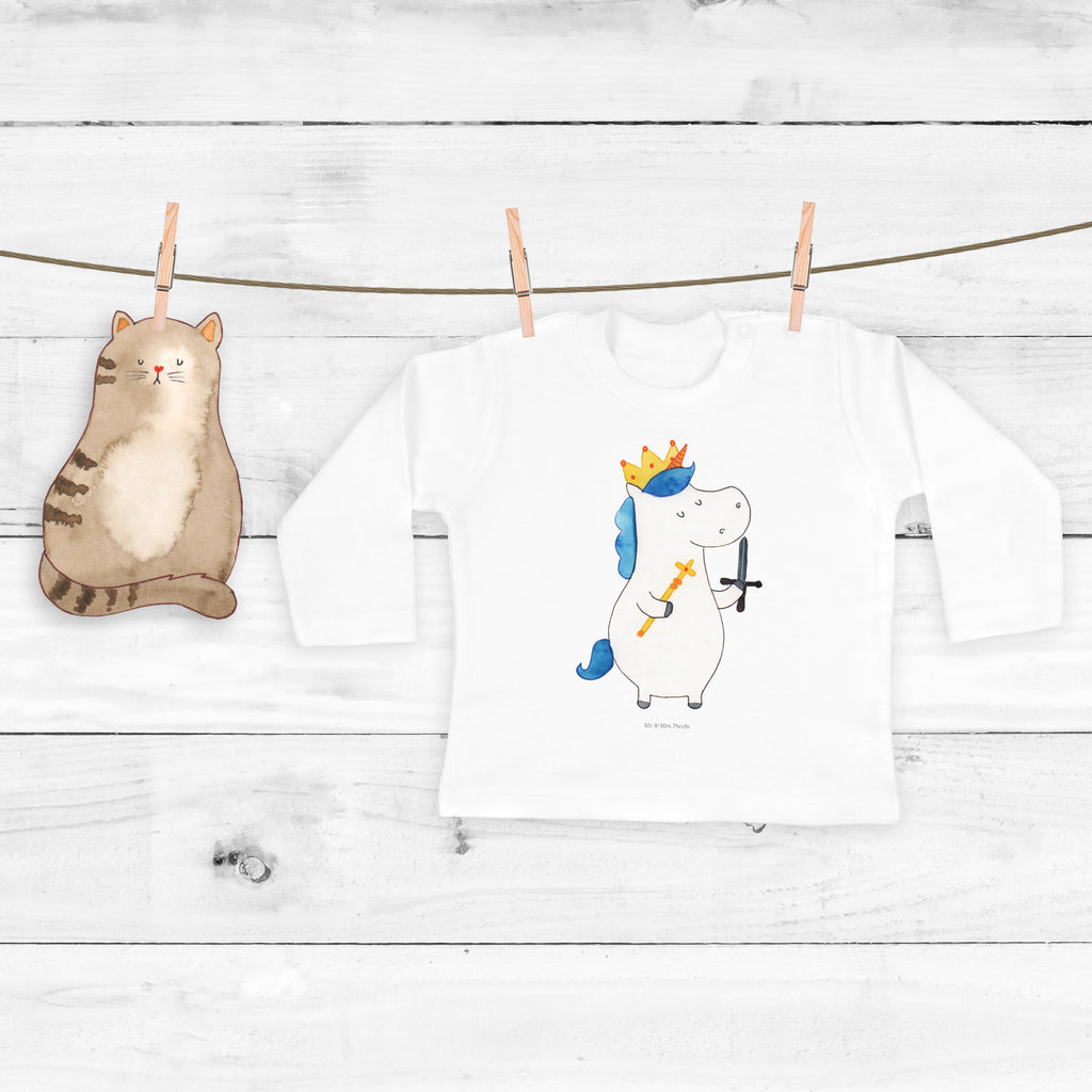 12-18 Monate Baby Longsleeve Einhorn König mit Schwert Mädchen, Jungen, Baby, Langarm, Bio, Kleidung, Einhorn, Einhörner, Einhorn Deko, Pegasus, Unicorn, König, Ritter, Mittelalter