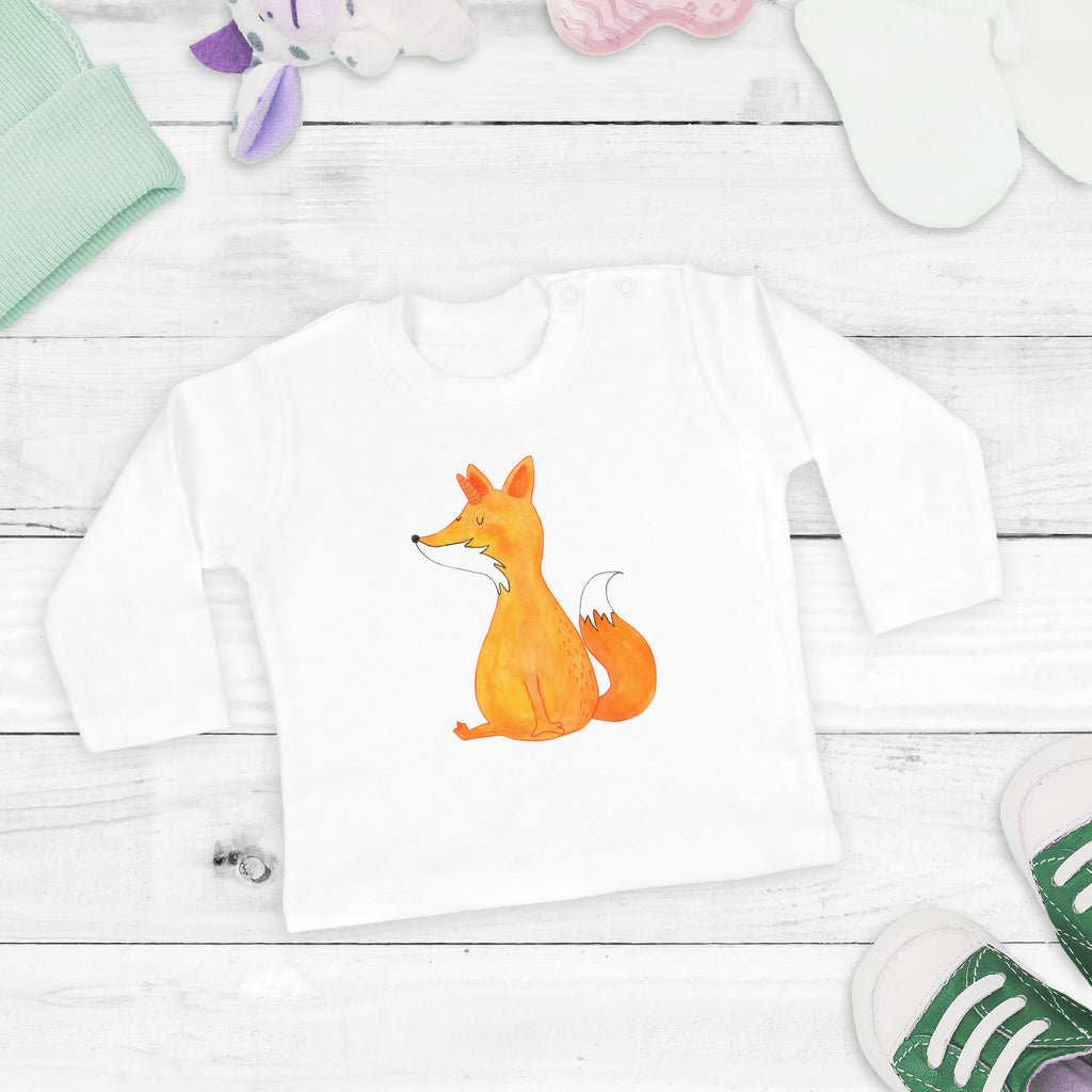 12-18 Monate Baby Longsleeve Fuchshörnchen Wunsch Mädchen, Jungen, Baby, Langarm, Bio, Kleidung, Einhorn, Einhörner, Einhorn Deko, Pegasus, Unicorn, Fuchs, Unicorns, Fuchshörnchen, Fuchshorn, Foxycorn, Füchse