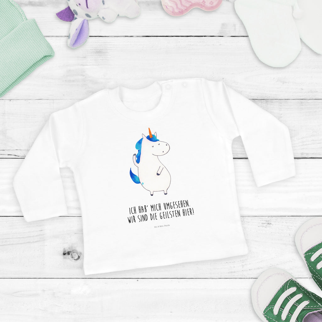 3-6 Monate Baby Longsleeve Einhorn Mann Mädchen, Jungen, Baby, Langarm, Bio, Kleidung, Einhorn, Einhörner, Einhorn Deko, Pegasus, Unicorn, cool, Mann, Freundin, Familie, bester Freund, BFF, Party, hübsch, beste