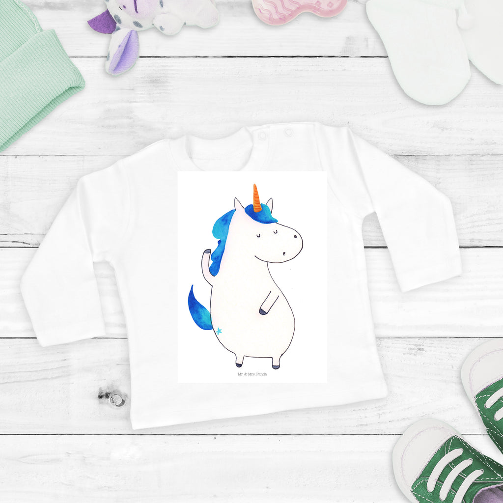 3-6 Monate Baby Longsleeve Einhorn Mann Mädchen, Jungen, Baby, Langarm, Bio, Kleidung, Einhorn, Einhörner, Einhorn Deko, Pegasus, Unicorn, cool, Mann, Freundin, Familie, bester Freund, BFF, Party, hübsch, beste