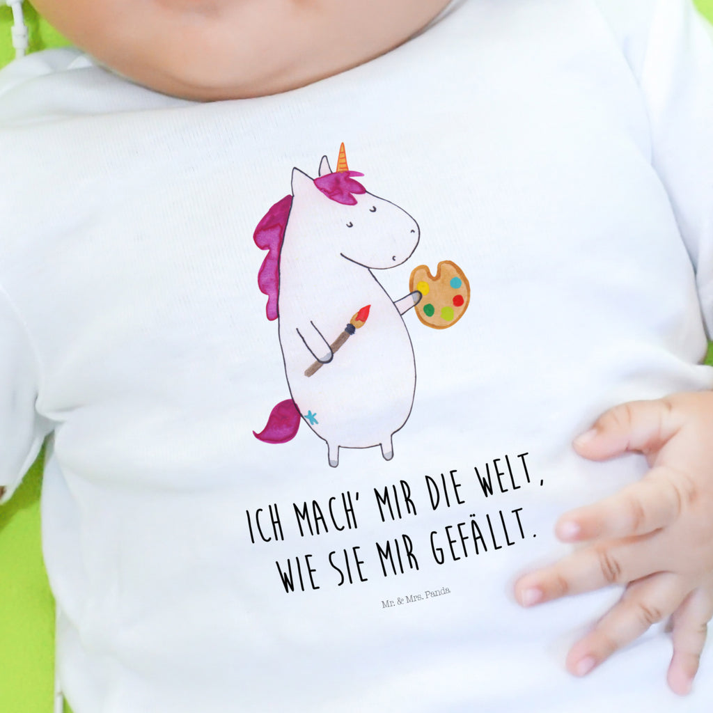 6-12 Monate Baby Longsleeve Einhorn Künstler Mädchen, Jungen, Baby, Longsleeve, Langarm, Bio, Kleidung, uni, Langarmshirt, Einhorn, Einhörner, Einhorn Deko, Pegasus, Unicorn, Englisch, Künstler, Artist, Malen, Zeichnen, Welt, Farbe, Stift, Pinsel, Geschenk, Maler