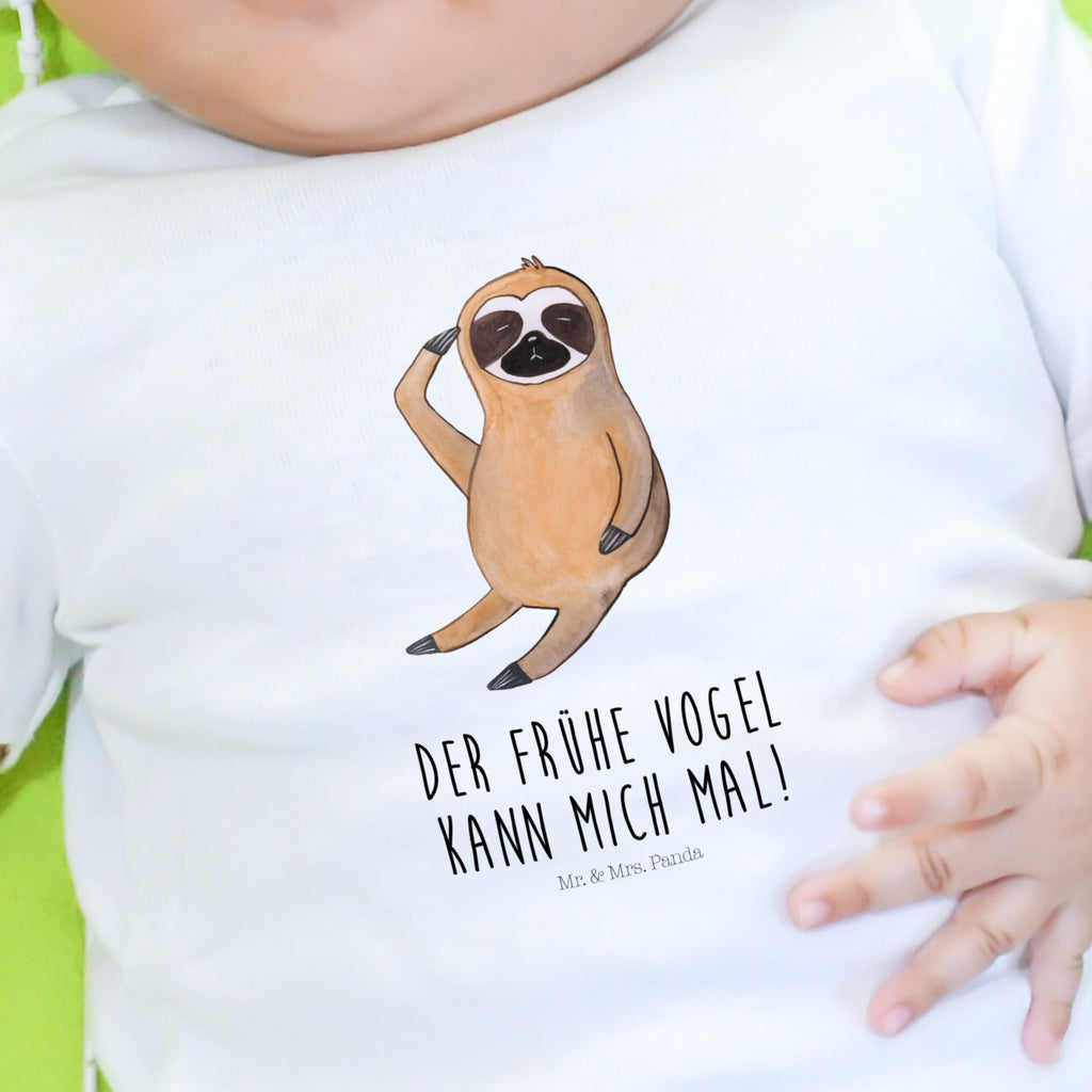 3-6 Monate Baby Longsleeve Faultier Vogel zeigen Mädchen, Jungen, Baby, Langarm, Bio, Kleidung, Faultier, Faultier Geschenk, Faultier Deko, Faultiere, faul, Lieblingstier, Spinner, früher Vogel, der frühe Vogel, Frühaufsteher, Morgenmuffel, Vogel, Faultierwelt