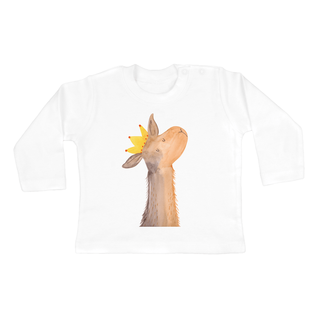 3-6 Monate Baby Longsleeve Lamakopf König Mädchen, Jungen, Baby, Langarm, Bio, Kleidung, Lama, Alpaka, Lamas, König, Königin, Freundin, Mama, Papa, Büro Kollege, Kollegin, Chef, Vorgesetzter, Abi, Abitur