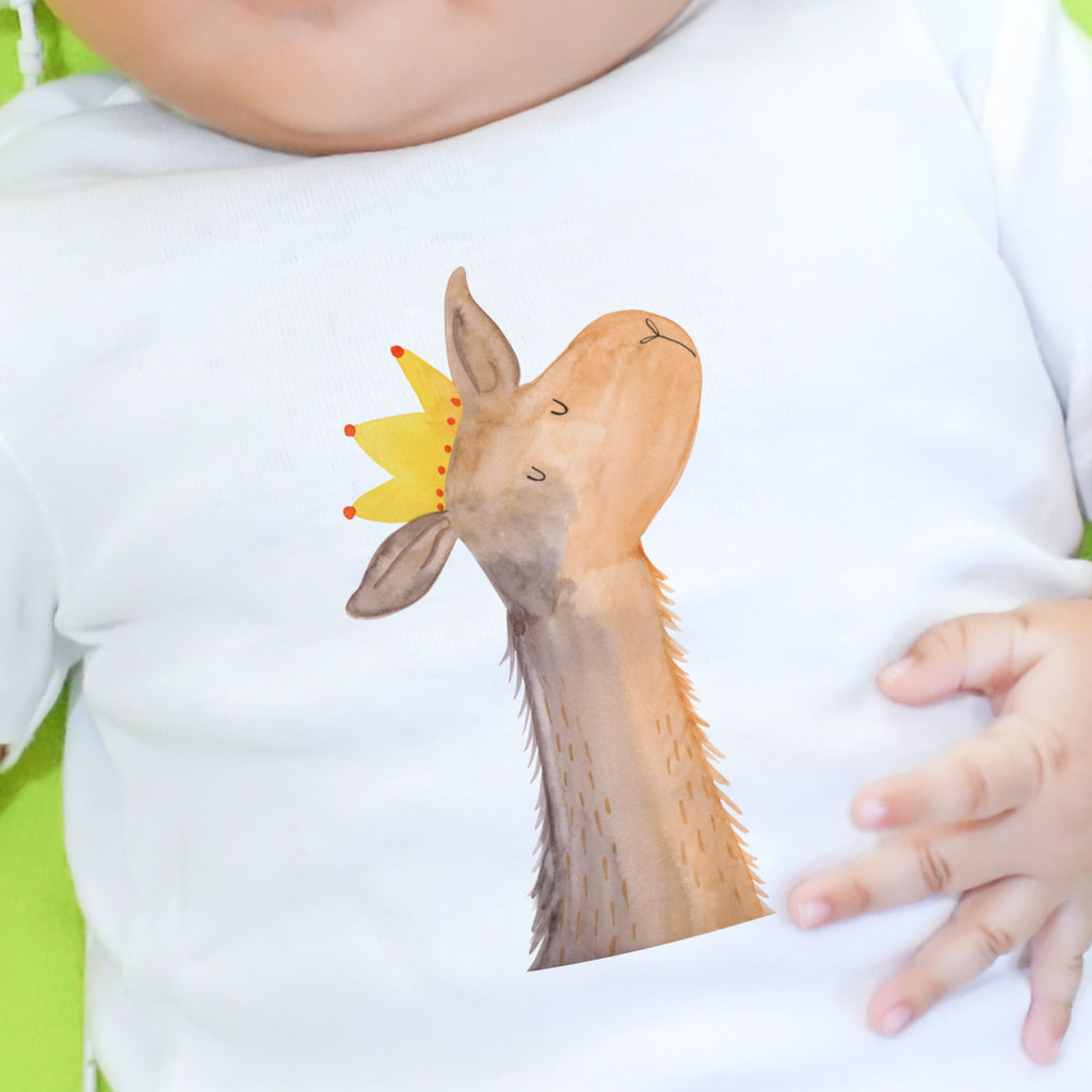 3-6 Monate Baby Longsleeve Lamakopf König Mädchen, Jungen, Baby, Langarm, Bio, Kleidung, Lama, Alpaka, Lamas, König, Königin, Freundin, Mama, Papa, Büro Kollege, Kollegin, Chef, Vorgesetzter, Abi, Abitur