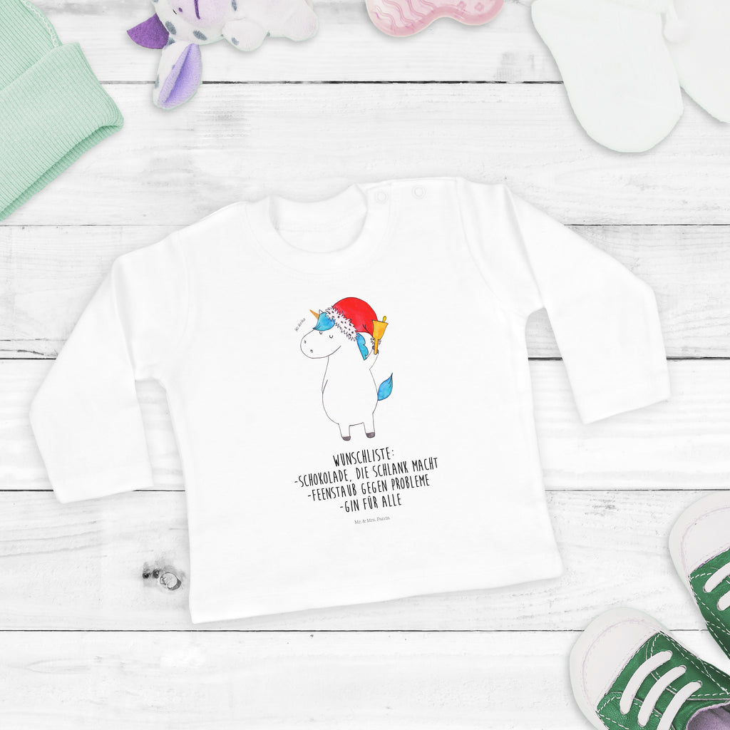 6-12 Monate Baby Longsleeve Einhorn Weihnachtsmann Mädchen, Jungen, Baby, Longsleeve, Langarm, Bio, Kleidung, uni, Langarmshirt, Einhorn, Einhörner, Einhorn Deko, Pegasus, Unicorn, Gin, Schokolade, Schoki, Weihnachten, Weihnachtsmann, Nikolaus, Wunschzettel, Wunschliste, Feenstaub