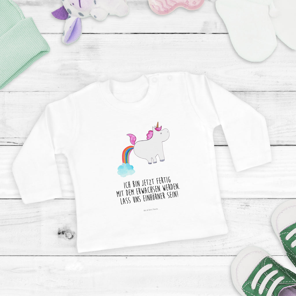 12-18 Monate Baby Longsleeve Einhorn Pupsend Mädchen, Jungen, Baby, Langarm, Bio, Kleidung, Einhorn, Einhörner, Einhorn Deko, Pegasus, Unicorn, Pups, Regenbogen, Glitzer, Einhornpower, Erwachsenwerden, Spaß, lustig, Freundin