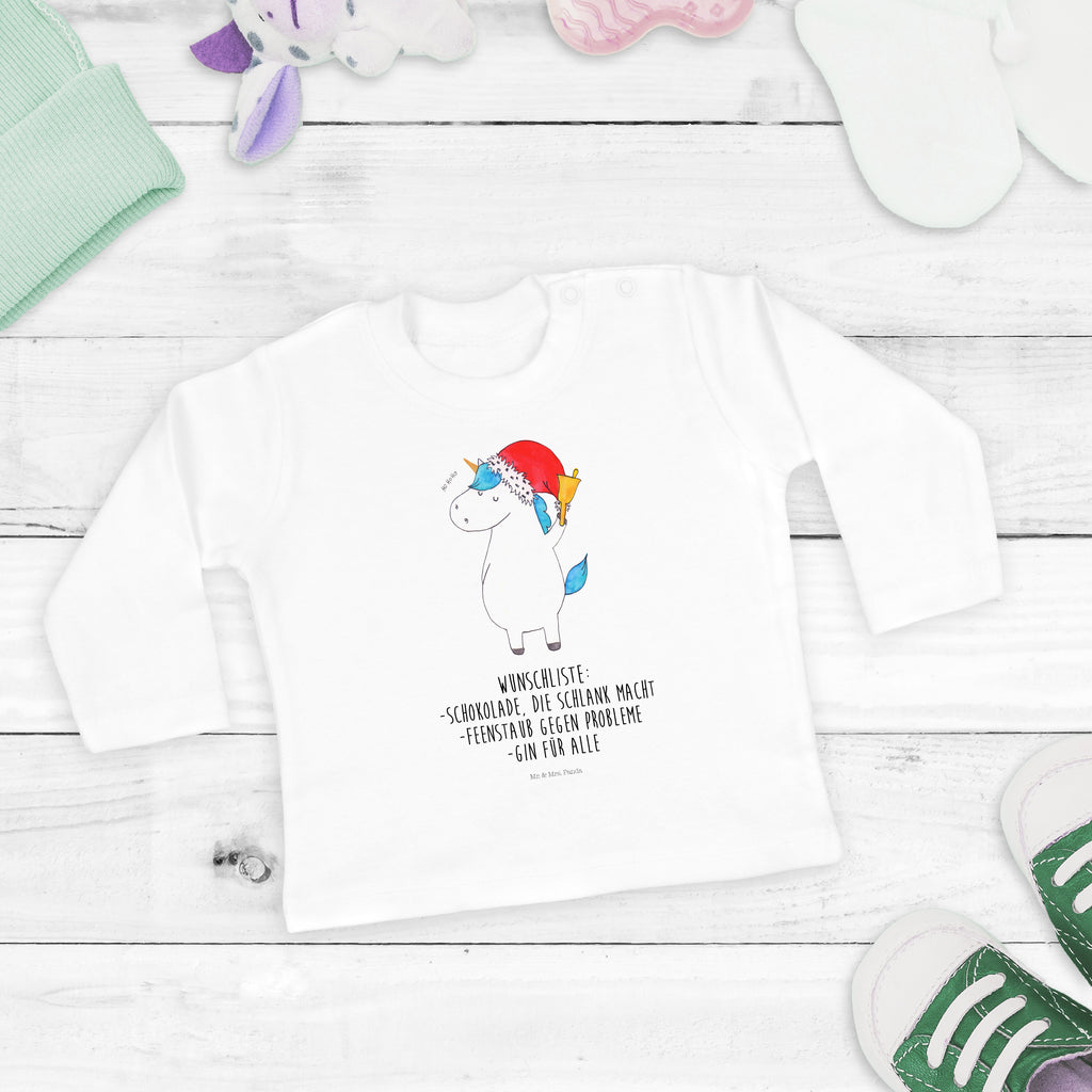 12-18 Monate Baby Longsleeve Einhorn Weihnachtsmann Mädchen, Jungen, Baby, Langarm, Bio, Kleidung, Einhorn, Einhörner, Einhorn Deko, Pegasus, Unicorn, Gin, Schokolade, Schoki, Weihnachten, Weihnachtsmann, Nikolaus, Wunschzettel, Wunschliste, Feenstaub