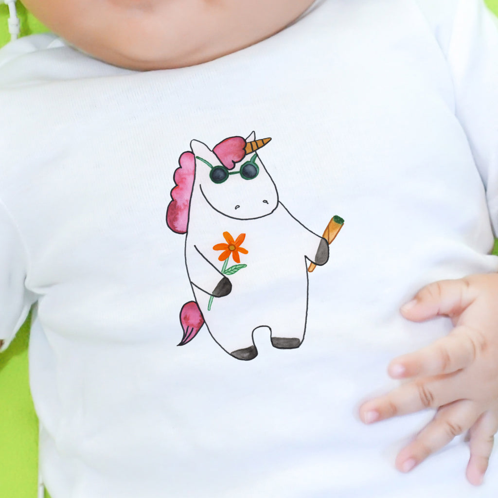 12-18 Monate Baby Longsleeve Einhorn Woodstock Mädchen, Jungen, Baby, Langarm, Bio, Kleidung, Einhorn, Einhörner, Einhorn Deko, Pegasus, Unicorn, Kiffen, Joint, Zigarette, Alkohol, Party, Spaß. lustig, witzig, Woodstock
