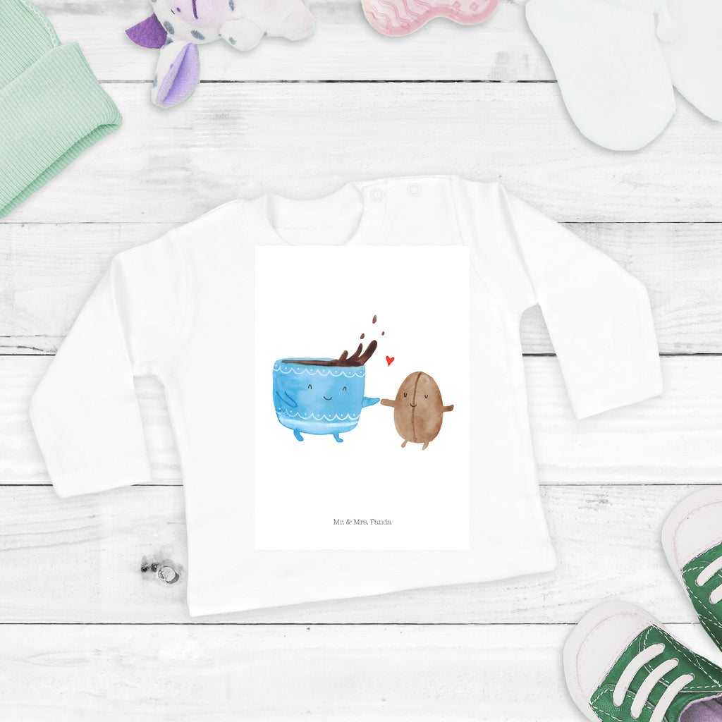 18-24 Monate Baby Longsleeve Kaffee Bohne Mädchen, Jungen, Baby, Langarm, Bio, Kleidung, Longsleeve, Tiermotive, Gute Laune, lustige Sprüche, Tiere, Kaffee, Kaffeebohne, Genuss, Zufriedenheit, Glück
