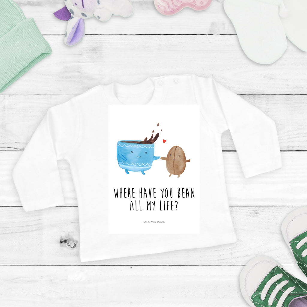 18-24 Monate Baby Longsleeve Kaffee Bohne Mädchen, Jungen, Baby, Langarm, Bio, Kleidung, Longsleeve, Tiermotive, Gute Laune, lustige Sprüche, Tiere, Kaffee, Kaffeebohne, Genuss, Zufriedenheit, Glück