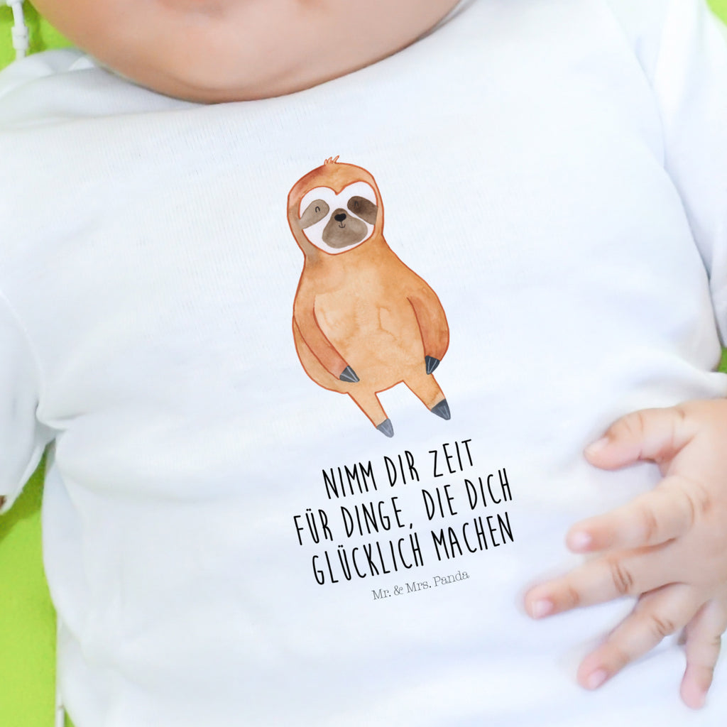 12-18 Monate Baby Longsleeve Faultier Zufrieden Mädchen, Jungen, Baby, Langarm, Bio, Kleidung, Faultier, Faultier Geschenk, Faultier Deko, Faultiere, faul, Lieblingstier, Pause, relaxen, Glück, glücklich, zufrieden, happy, Zufriedenheit, Gelassenheit, Ruhe, Frieden