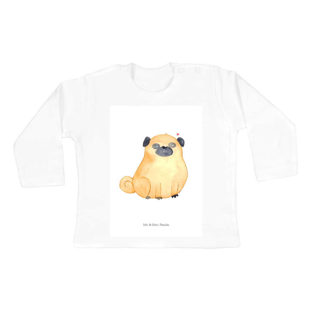 12-18 Monate Baby Longsleeve Mops Mädchen, Jungen, Baby, Langarm, Bio, Kleidung, Hund, Hundemotiv, Haustier, Hunderasse, Tierliebhaber, Hundebesitzer, Sprüche, Mops, Liebe, Hundeliebe