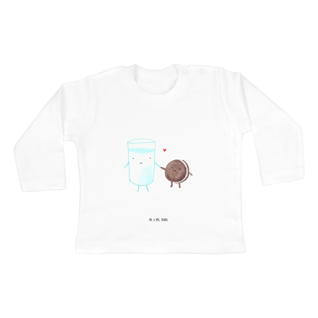 6-12 Monate Baby Longsleeve Milch & Keks Mädchen, Jungen, Baby, Longsleeve, Langarm, Bio, Kleidung, uni, Langarmshirt, Tiermotive, Gute Laune, lustige Sprüche, Tiere, Milk, Cookie, Milch, Keks, Kekse, Kaffee, Einladung Frühstück, Motiv süß, romantisch, perfektes Paar