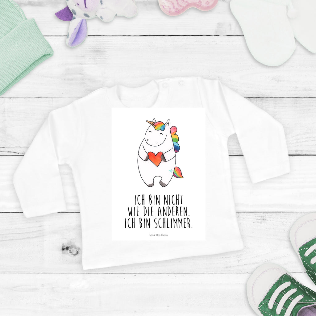18-24 Monate Baby Longsleeve Einhorn Herz Mädchen, Jungen, Baby, Langarm, Bio, Kleidung, Longsleeve, Einhorn, Einhörner, Einhorn Deko, Pegasus, Unicorn, Herz, schlimm, böse, witzig, lustig, Freundin, anders, bunt