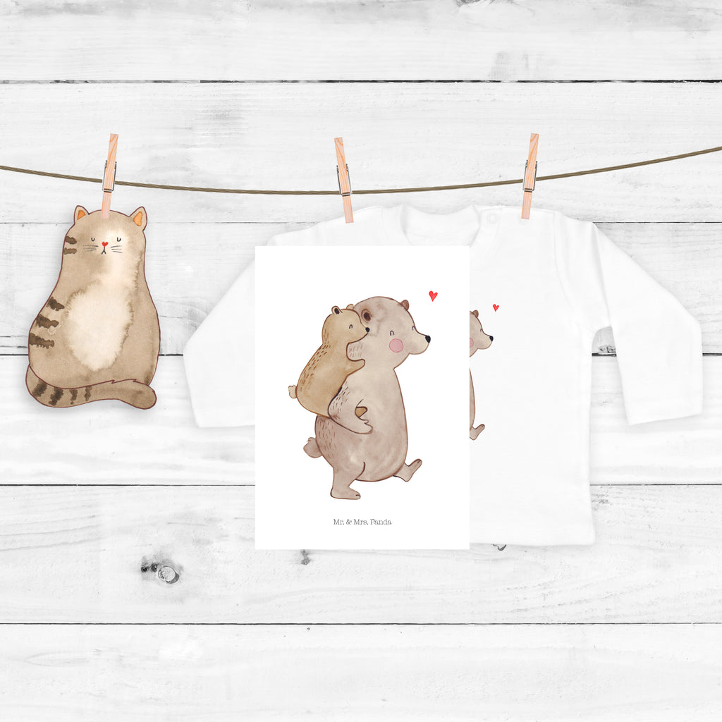 18-24 Monate Baby Longsleeve Papa Bär Mädchen, Jungen, Baby, Langarm, Bio, Kleidung, Longsleeve, Familie, Vatertag, Muttertag, Bruder, Schwester, Mama, Papa, Oma, Opa, Geschenk, Vater, Papi, Vati, Onkel, Geburtstag