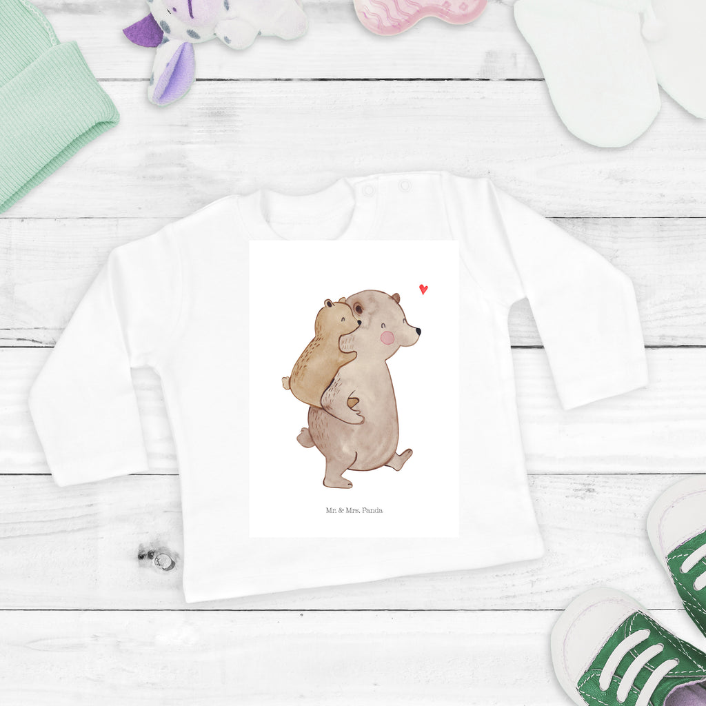 18-24 Monate Baby Longsleeve Papa Bär Mädchen, Jungen, Baby, Langarm, Bio, Kleidung, Longsleeve, Familie, Vatertag, Muttertag, Bruder, Schwester, Mama, Papa, Oma, Opa, Geschenk, Vater, Papi, Vati, Onkel, Geburtstag