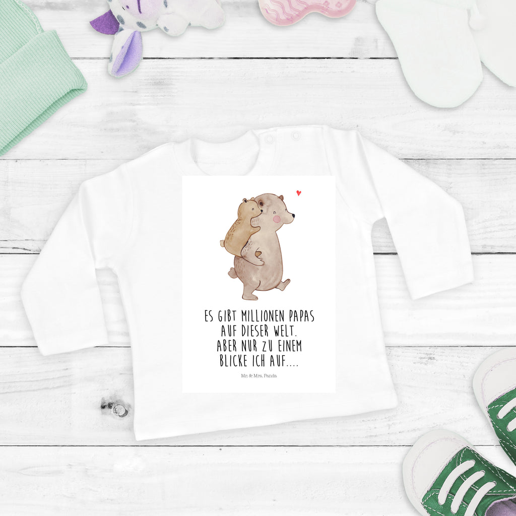 18-24 Monate Baby Longsleeve Papa Bär Mädchen, Jungen, Baby, Langarm, Bio, Kleidung, Longsleeve, Familie, Vatertag, Muttertag, Bruder, Schwester, Mama, Papa, Oma, Opa, Geschenk, Vater, Papi, Vati, Onkel, Geburtstag