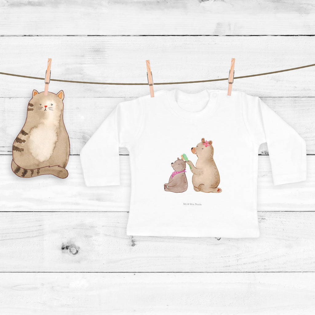 18-24 Monate Baby Longsleeve Bär mit Kind Mädchen, Jungen, Baby, Langarm, Bio, Kleidung, Longsleeve, Familie, Vatertag, Muttertag, Bruder, Schwester, Mama, Papa, Oma, Opa, Geschenk, Mutti, Mutter