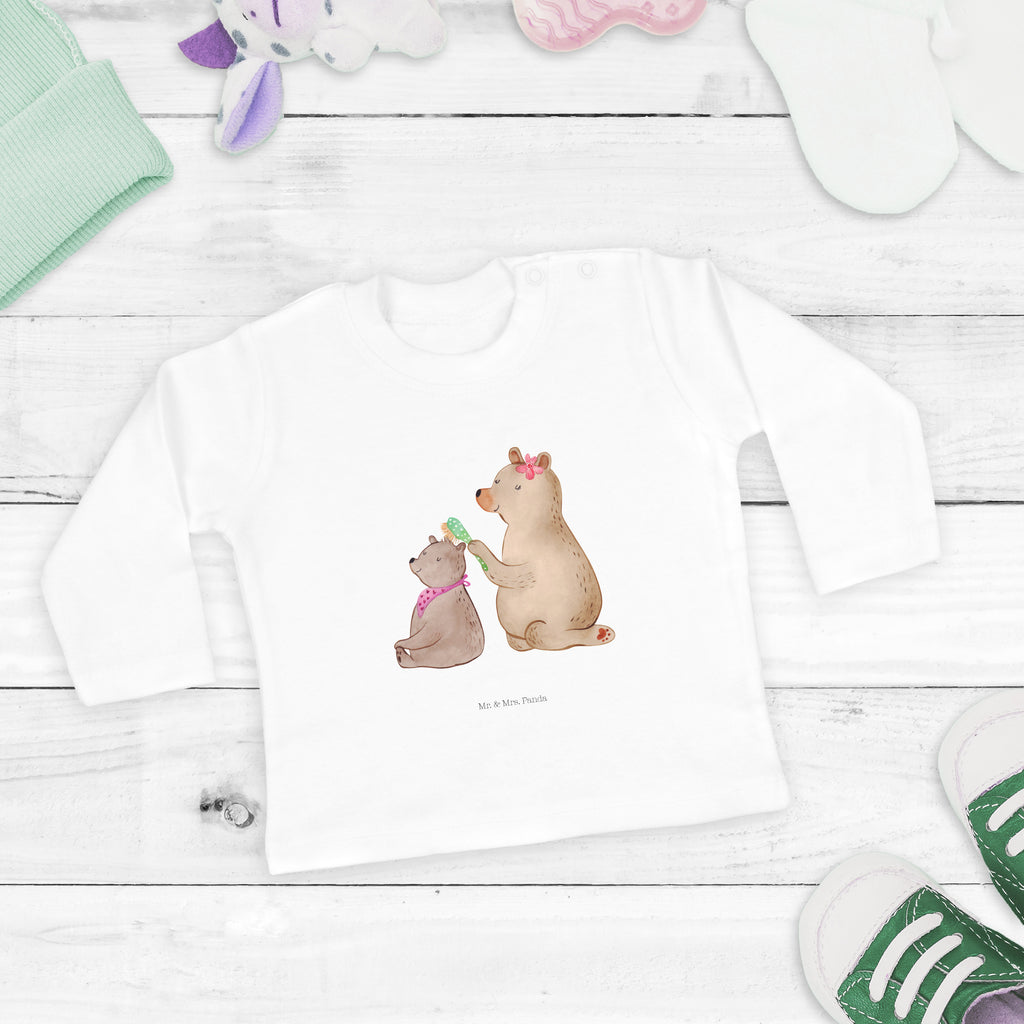 18-24 Monate Baby Longsleeve Bär mit Kind Mädchen, Jungen, Baby, Langarm, Bio, Kleidung, Longsleeve, Familie, Vatertag, Muttertag, Bruder, Schwester, Mama, Papa, Oma, Opa, Geschenk, Mutti, Mutter