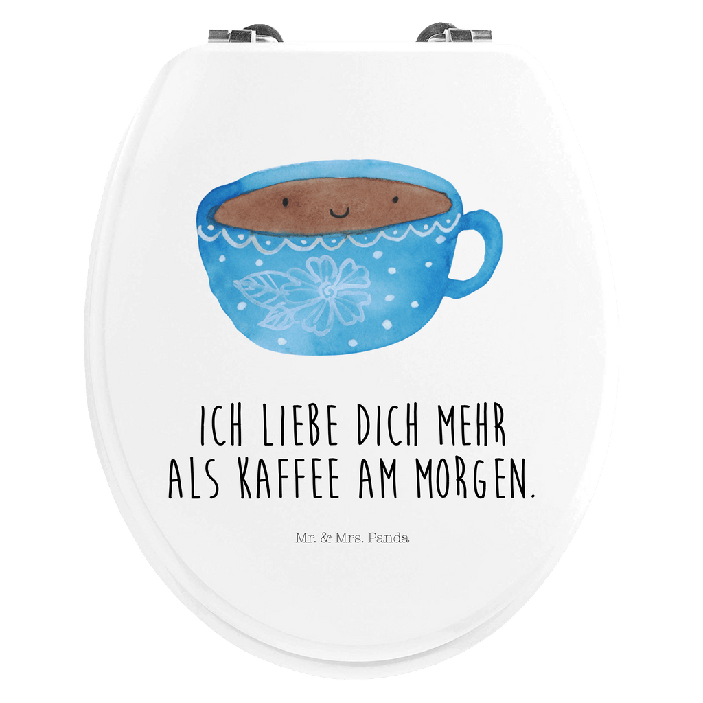 Motiv WC Sitz Kaffee Tasse Klobrille, Klodeckel, Toilettendeckel, WC-Sitz, Toilette, Tiermotive, Gute Laune, lustige Sprüche, Tiere, Kaffee, Tasse, Liebe, Geschmack, Genuss, Glücklich