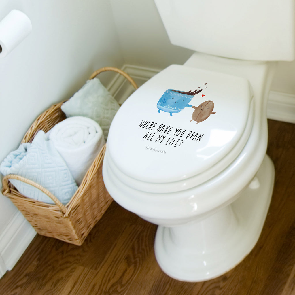 Motiv WC Sitz Kaffee Bohne Klobrille, Klodeckel, Toilettendeckel, WC-Sitz, Toilette, Tiermotive, Gute Laune, lustige Sprüche, Tiere, Kaffee, Kaffeebohne, Genuss, Zufriedenheit, Glück