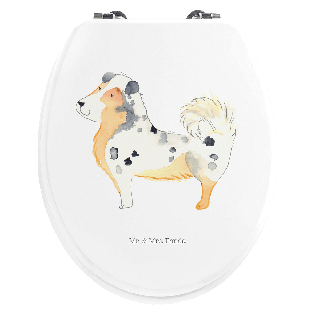 Motiv WC Sitz Australien Shepherd Klobrille, Klodeckel, Toilettendeckel, WC-Sitz, Toilette, Hund, Hundemotiv, Haustier, Hunderasse, Tierliebhaber, Hundebesitzer, Sprüche, Australien Shepherd, Shepherd, Hundeliebe, Familienhund, Spruch