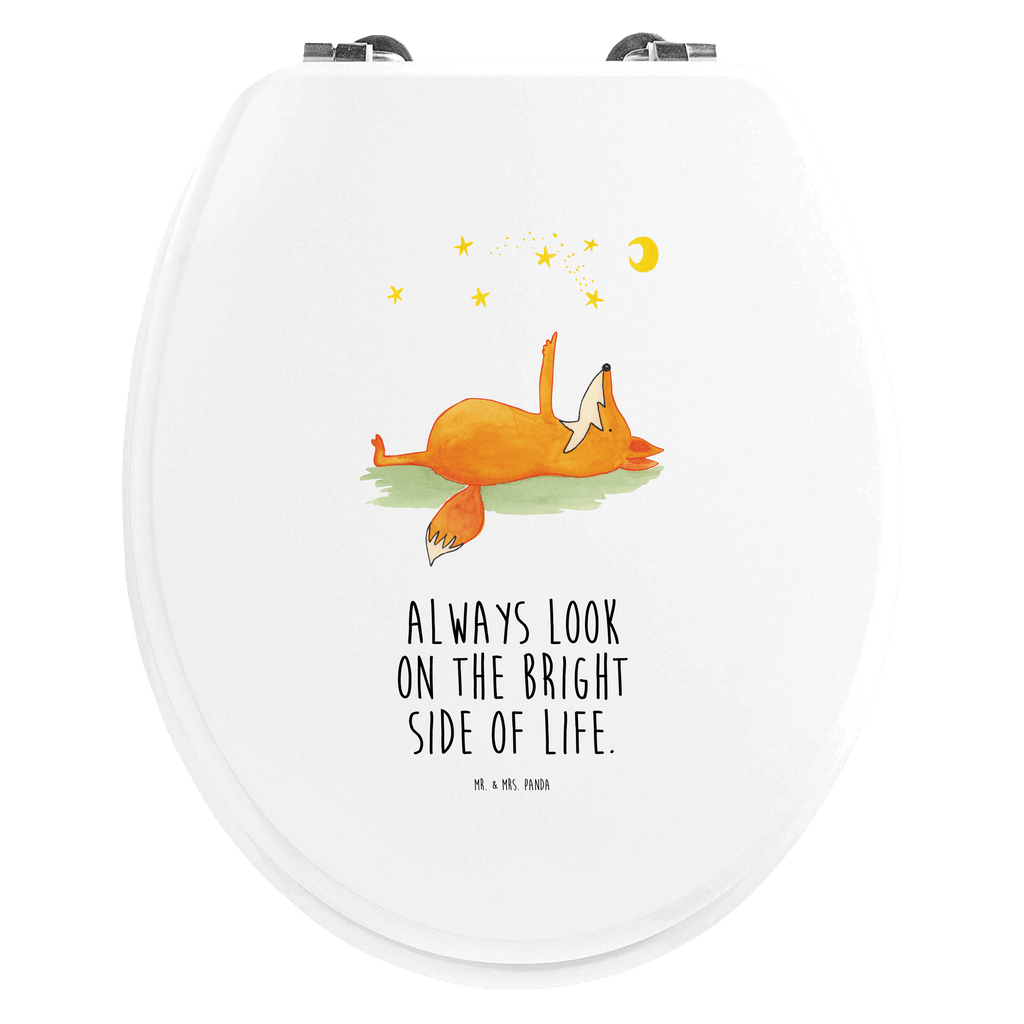 Motiv WC Sitz Fuchs Sterne Klobrille, Klodeckel, Toilettendeckel, WC-Sitz, Toilette, Fuchs, Füchse, tröstende Worte, Spruch positiv, Spruch schön, Romantik, Always Look on the Bright Side of Life