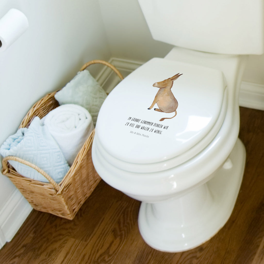 Motiv WC Sitz Esel Klobrille, Klodeckel, Toilettendeckel, WC-Sitz, Toilette, Tiermotive, Gute Laune, lustige Sprüche, Tiere, Esel, Weisheit, Lebensmut, Lebensglück, Ziel, Lebensziel, Mut, erfolg, tapferkeit, positive gedanken, zuversicht