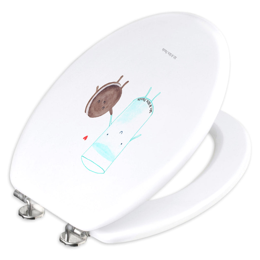 Motiv WC Sitz Milch & Keks Klobrille, Klodeckel, Toilettendeckel, WC-Sitz, Toilette, Tiermotive, Gute Laune, lustige Sprüche, Tiere, Milk, Cookie, Milch, Keks, Kekse, Kaffee, Einladung Frühstück, Motiv süß, romantisch, perfektes Paar