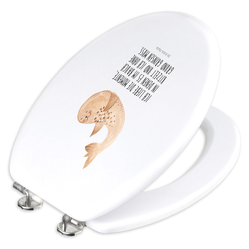 Motiv WC Sitz Robbe liegend Klobrille, Klodeckel, Toilettendeckel, WC-Sitz, Toilette, Tiermotive, Gute Laune, lustige Sprüche, Tiere, Robbe, Robben, Seehund, Strand, Meerestier, Ostsee, Nordsee, Lachen, Freude