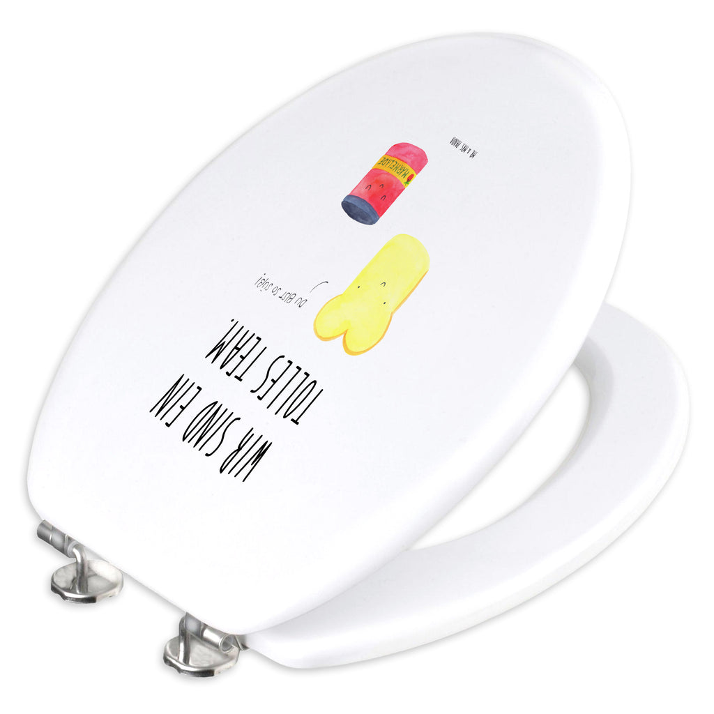 Motiv WC Sitz Toast & Marmelade Klobrille, Klodeckel, Toilettendeckel, WC-Sitz, Toilette, Tiermotive, Gute Laune, lustige Sprüche, Tiere, Toast, Marmelade, Dreamteam, süße Postkarte, süß, Küche Deko, Küche Spruch, Frühstück Einladung, Brot, Toastbrot